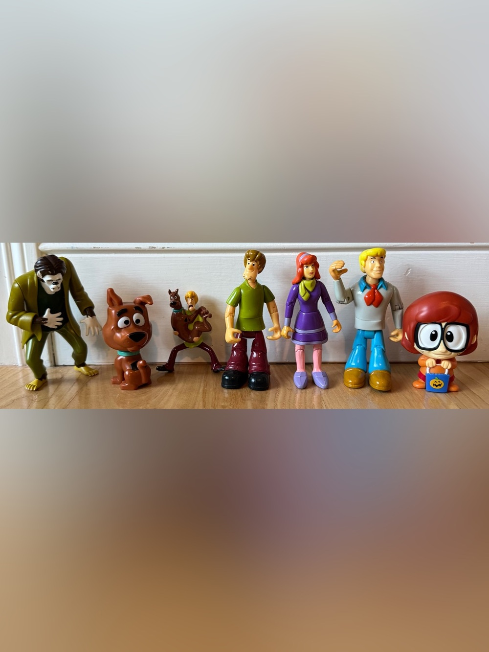 Scooby Doo Figure Lot Shaggy Fred Daphne Velma Wolfman Bobblehead Toy